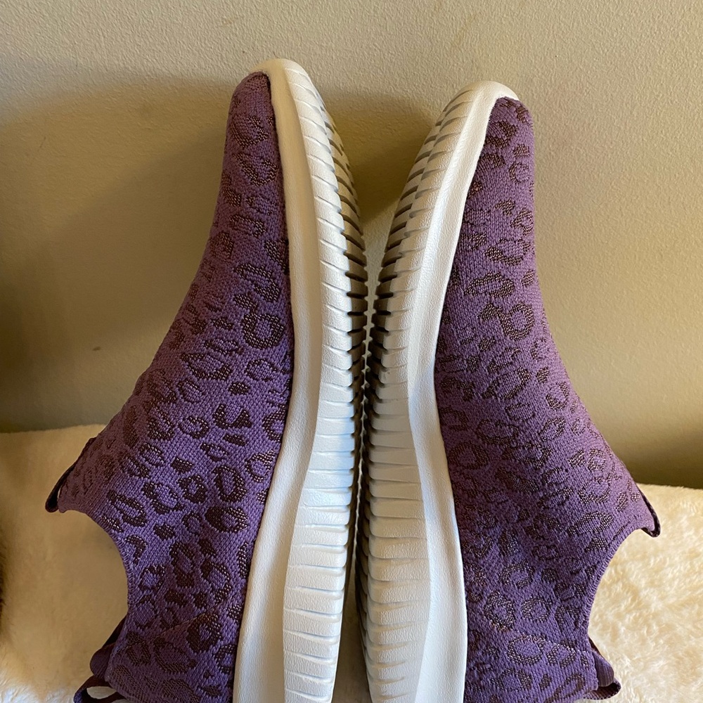 Skechers Purple and White Slip-On Sneakers - Picture 6 of 8